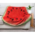 thumbnail image 3 of Manta de forro polar redonda Toynk Watermelon Slice de 150 cm, 3 of 7