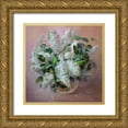 thumbnail image 1 of Rogozina, Svetlana 12x12 Gold Ornate Wood Framed with Double Matting Museum Art Print Titled - White Lilac, 1 of 4