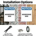 thumbnail image 3 of Aggressive Dog OSHA Notice Aluminum Sign 14 Inch x 10 Inch - 5 Pack, 3 of 8