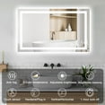 thumbnail image 2 of 24"x36" LED Bathroom Mirror LED Mirror for Bathroom with Front and Backlit Dimmable Illuminated Mirror for Wall Anti-Fog, 2 of 7