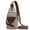 Khaki-YX-2010, variant on Outdoor Canvas Sling Bag Crossbody Backpack Casual Rucksack for Men Women Gift