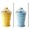 2PCS-Yellow Blue, variant on 2-in-1 Foldable Silicone Ice Ball Maker Cup Reusable Portable Collapsible Ice Sphere Mold with Straw Lid for Coffee Juice Drinks