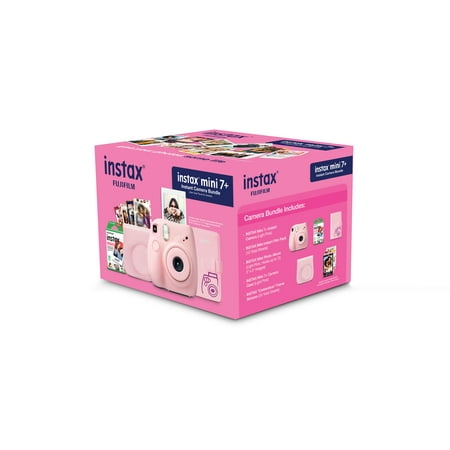 Fujifilm Instax Mini 7+ Camera Bundle - Light Pink