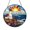 Acrylic 3.5 Inch, variant on Lighthouse Stained Glass Style Suncatcher Window Hanging, Coastal Inspired Decor Accent for Bright Living Spaces