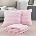 thumbnail image 4 of Home Soft Things Ballys Faux Fur Throw & Throw Pillow Cover Combo - Rose Quartz - 50" x 60"/20" x 20", 4 of 9