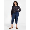thumbnail image 2 of Time and Tru Women's Capri Jeggings, Sizes XS-XXXL, 2 of 6