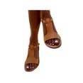 thumbnail image 1 of Woobling Lady Shoes Low Top Sandals Open Toe Slides Durable Summer Breathable Solid Color Brown 7, 1 of 8