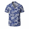 thumbnail image 5 of Purcolt Mens Hawaiian Shirt Short Sleeve Button Down Shirts Tropical Floral Summer Beach Shirts, 5 of 8