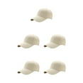 thumbnail image 2 of kurtrusly Sun Protection Baseball Cap Universal Size For Outdoor Adventures Universal Baseball Cap Polyester Outdoors Sun Cap beige 5Set, 2 of 6
