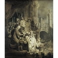 thumbnail image 3 of Rembrandt Van Rijn, 12x14 Black Modern Framed Museum Art Print Titled - Christ Presented To The People, 3 of 5