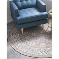 thumbnail image 1 of Unique Loom 3138328 4 x 4 ft. Gneis Salzburg Round Rug, Light Brown, 1 of 2