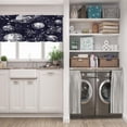 thumbnail image 3 of LALILO Kitchen Curtain Valance Ikat Tie With Stripes And Rod Pocket Window Curtain 52"x 18" Set of 2, 3 of 7