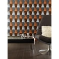 thumbnail image 2 of Abstract Copper, Silver Blocks Wallpaper Roll, 2 of 2