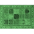 thumbnail image 1 of Ahgly Company Indoor Rectangle Abstract Emerald Green Modern Area Rugs, 2' x 5', 1 of 4