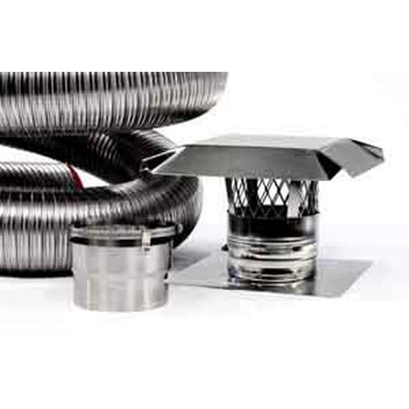 M-Flex Basic Liner Kit, .006 316 Stainless Steel (Best Flex Chimney Liner)