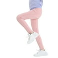 thumbnail image 4 of GERsome Girls Stretch Legging Kids Toddler School Soft Dance Yoga Tights Pants Full Length Stretchy Pants Girls Solid Basic Leggings, Sizes 4-13 Years, Pink/4-5 Years, 4 of 8