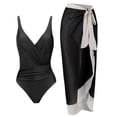 thumbnail image 4 of Women's Fashion One-Piece Swimsuit Set With sheer Bikini Cover Up, 4 of 7