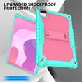 thumbnail image 6 of SOATUTO for Moderness Tablet MB1001 10.1 inch Case with Shoulder Strap Stand Soft Silicone Hybrid Case for 10 inch ZZB Velorim Freeski OLEXEX Bestski CZZ HAPPYBE ANYLAKE Okaysea Tablet - Green+Pink, 6 of 6