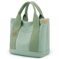 thumbnail image 1 of Bolsa de lona para mujercon múltiples bolsillospara mamáinformales para el trabajo (verde) Likrtyny Para Estrenar, 1 of 9
