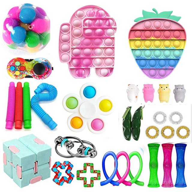TheFound Jouets de Décompression en PVC pour Enfants Kit d'Apprentissage Précoce