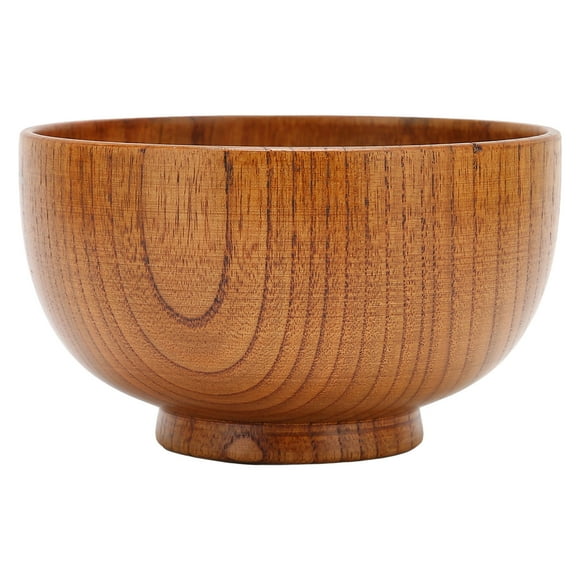 BuyWeek Saladier en Bois, Bols de Service de Style Japonais Bol à Soupe Robuste Bol à Nouilles en Bois pour Restaurant à la Maison