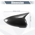 thumbnail image 3 of Pair Car Rear View Driver Passenger Side Mirror Cover Cap Overlay Black Carbon Fiber Pattern for Volkswagen Passat 2019-2023 Mirror Guard Covers, 3 of 6
