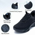 thumbnail image 3 of JOYFON Womens Slip on Walking Shoes Comfortable Running Tennis Shoes Athletic Gym Workout Jogging Fashion Sneakers Black Size 8.5, 3 of 7