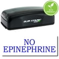 thumbnail image 1 of Large Pre-Inked No Epinephrine Stamp with Black Ink, 1 of 4