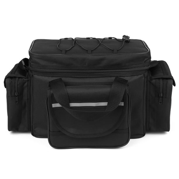 Large Capacity Fishing Tackle Bag Waterproof Fishing Tackle Storage Bag  Case Outdoor Travel Shoulder Bag Pack Black