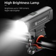 thumbnail image 2 of 1300 Lumens Bicycle Headlight 4200mAh USB Rechargeable Bike Front Light IPX6 Waterproof MTB Flashlight, 2 of 8