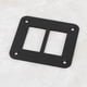 thumbnail image 5 of Soporte de carcasa de panel de interruptor basculante de aluminio negro de 2 vías para remolque de automóvil, barco y duradero, 5 of 9