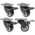 thumbnail image 1 of Ruedas giratorias Whataatahia Ruedas de transporte Ruedas dobles con 4 frenos Ruedas resistentes Adecuadas para sillas de playa, muebles, 1 of 8