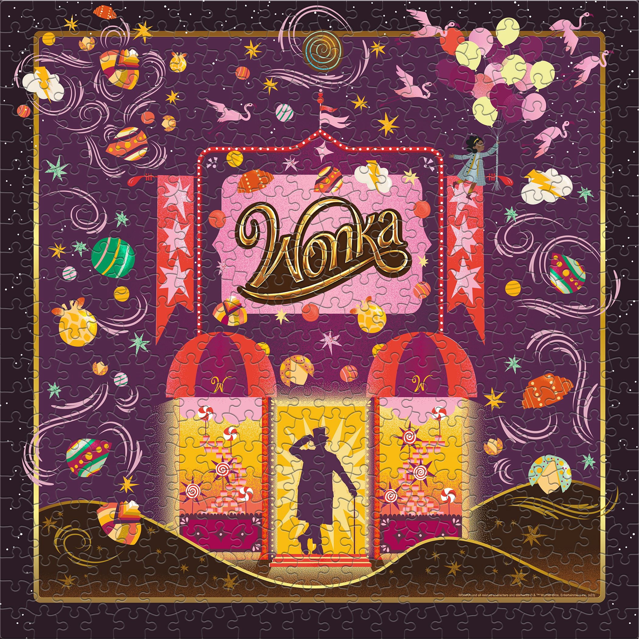 Ceaco 500 Piece Wonka, Chocolate Fantasy Interlocking Jigsaw Puzzle