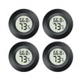 thumbnail image 1 of 4pcs Mini Hygrometer Thermometer Indoor Outdoor Round Humidity Meter Temperature Gauge Humidity Sensor Fahrenheit Switchable Celsius Monitor for Humidor Reptile Jars 3D Printer, 1 of 6