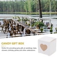 thumbnail image 2 of MasteelfCA 1 Set 50 Pcs PVC Wedding Candy Boxes with Heart-shaped Clear Window (White), 2 of 7