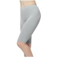 thumbnail image 5 of Sakmal Shapewear Athletic Shorts for Women Leggings Gray Solid 9 Inch Inseam High Waisted Shorts, 5 of 5