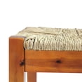 thumbnail image 3 of Nessie SeaGrass Wood Bench M4H Nessie Solid Wood Natural Seagrass Indoor Bench, 3 of 5