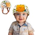 thumbnail image 1 of Casco de bebé para caminar y gear, suave casco de seguridad para bebés, 1 a 2 años para protector de cabeza anticaída, ajustable, transpirable (pequeño tigre, tamaño ajustable), 1 of 5