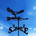 thumbnail image 3 of Almencla Retro Metal Weathervane Weather Vane Wind Direction Indicator Owl, 3 of 8