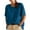 Blue, variant on BangWanChi Summer Tops for Women Casual Women'S Solid Color Round Neck Short Sleeve Casual Shirt Top