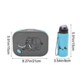 thumbnail image 3 of EGNMCR Kitchen Gadgets, Kitchen Accessories, Kitchen Utensils Cute Kids' Lunch Box And Water Bottle Set 4-Compartment Plastic Lunch Box Microwave-Safe Lunch Box Plastic Lunch Box Water Cup Set, 3 of 6