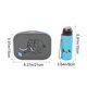 thumbnail image 3 of Cute Kids' Lunch Box And Water Bottle Set 4-Compartment Plastic Lunch Box Microwave-Safe Lunch Box, 3 of 6
