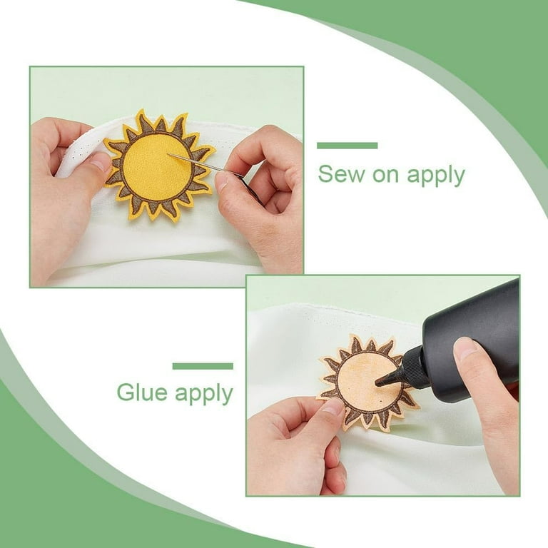 Sun Patch Iron On Embroidered Patches | DIY Clothing Repair & Decoration For Jeans, Jackets, Bags, Caps