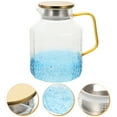 thumbnail image 2 of Water Pitcher Glass Kitchen Water Dispenser Glass Pitcher with Infuser Lid Kitchen Glass Pitcher(1800ml), 2 of 9