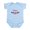 Sky Blue, variant on CafePress - USA Infant Bodysuit - Baby Light Bodysuit, Size Newborn - 24 Months