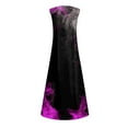 thumbnail image 5 of Robes de Graduation pour Femmes 2023 Mode Femmes Décontractée Col en V Robes Imprimées Été Sans Manches Robe Pull Robes pour Invité de Mariage Été en Liquidation, 5 of 5