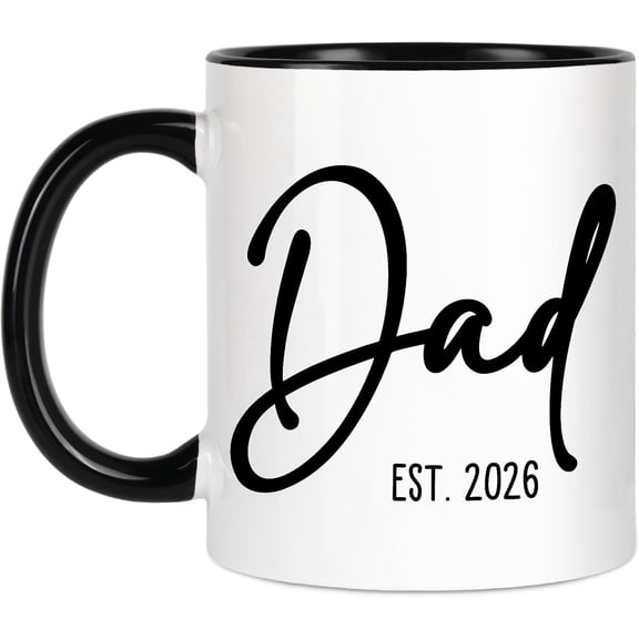Mom EST 2026 Mug, Pregnancy Announcement Gift for Expecting Mother, Mom to Be Coffee Cup, First Time Pregnancy Present, 11oz