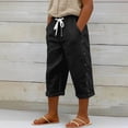 thumbnail image 2 of WERYOUNG Girl's Pants Solid Color Elastic Waist Kids Casual Wear Loose Fit Straight Leg Trousers With Side Snap Button Party Night Stylish Breathable Children Pant, 2 of 5