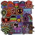 thumbnail image 2 of 50 Pcs Neon Light Sticker Anime Icon Animal Cute Decals Stickers for Laptop Suitcase Guitar Fridge Bicycle Car, 2 of 8