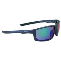 Reebok 23 MRF Sunglasses Navy Green w/Green Mirror